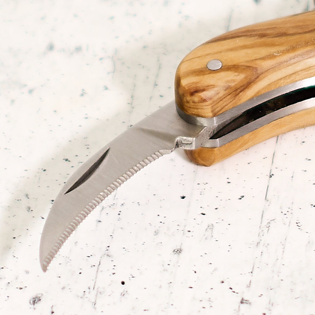"Ruby" corkscrew in olive wood