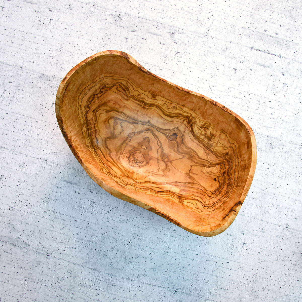Hand-carved olive wood bowl