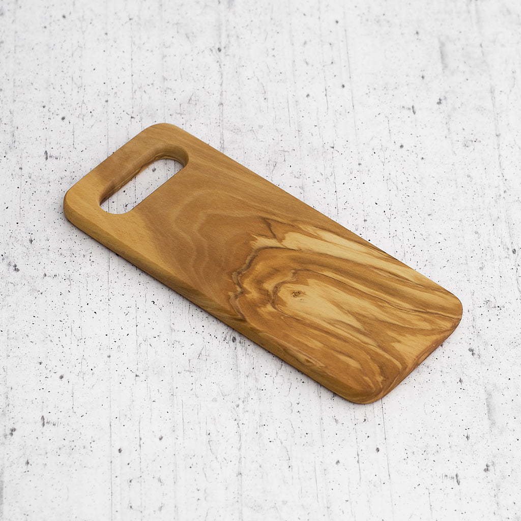 Flat olive wood grater