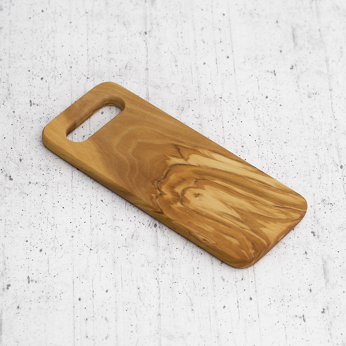 Flat olive wood grater