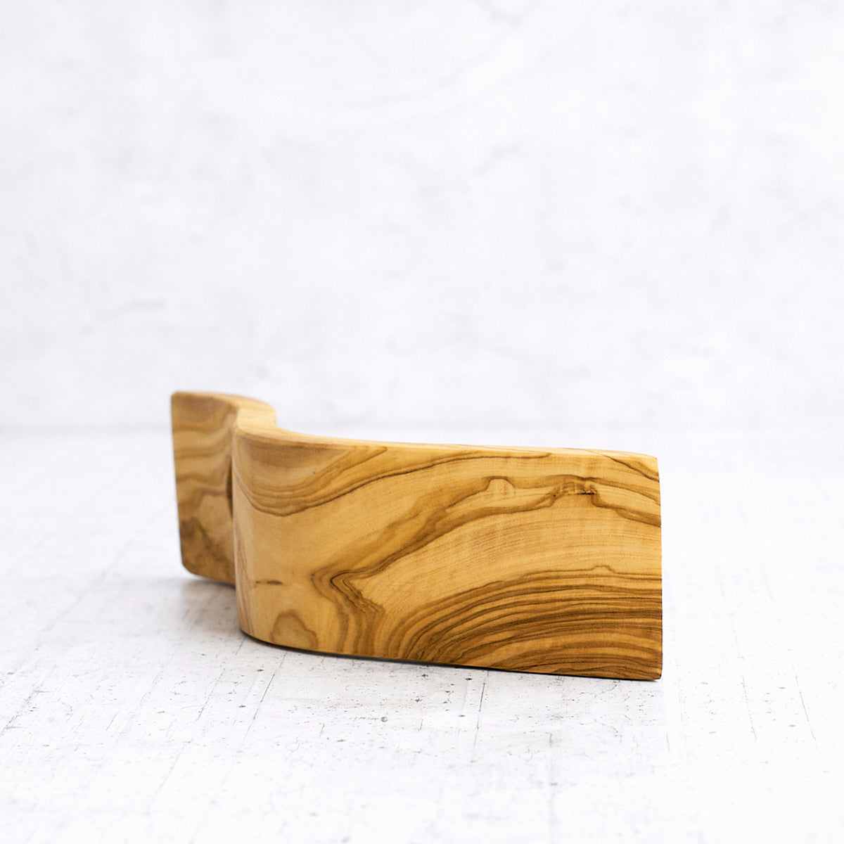 "Essse" olive wood bottle holder