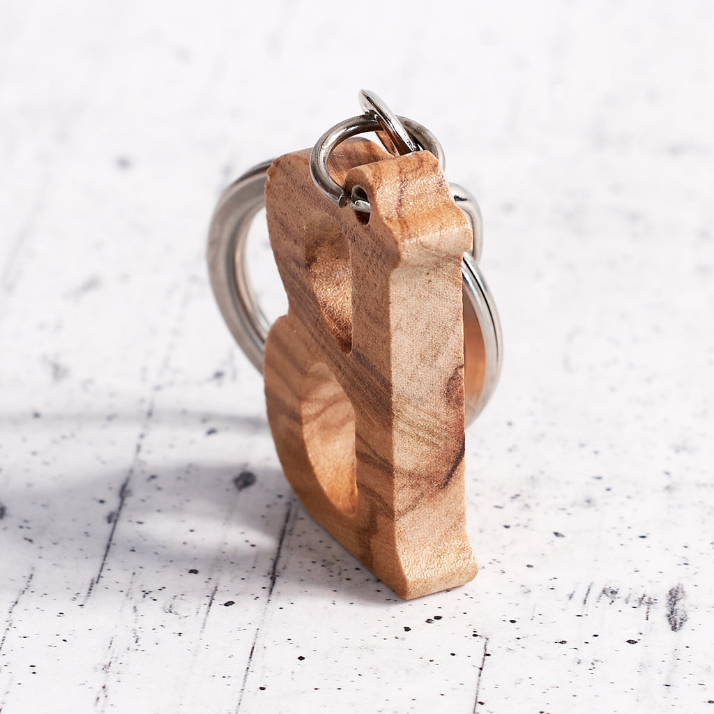 Keychain with initial "B"
