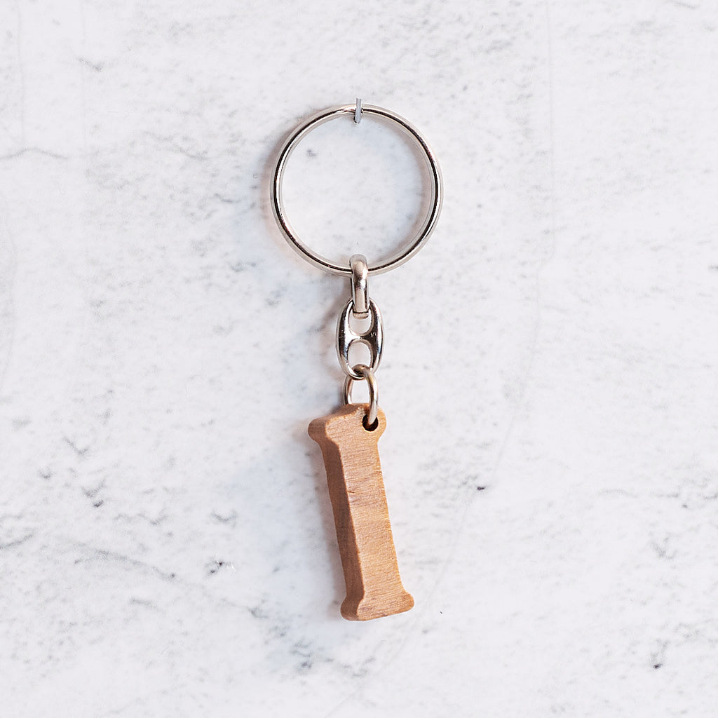 Keychain with initial "I"