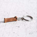 Keychain with initial "I"