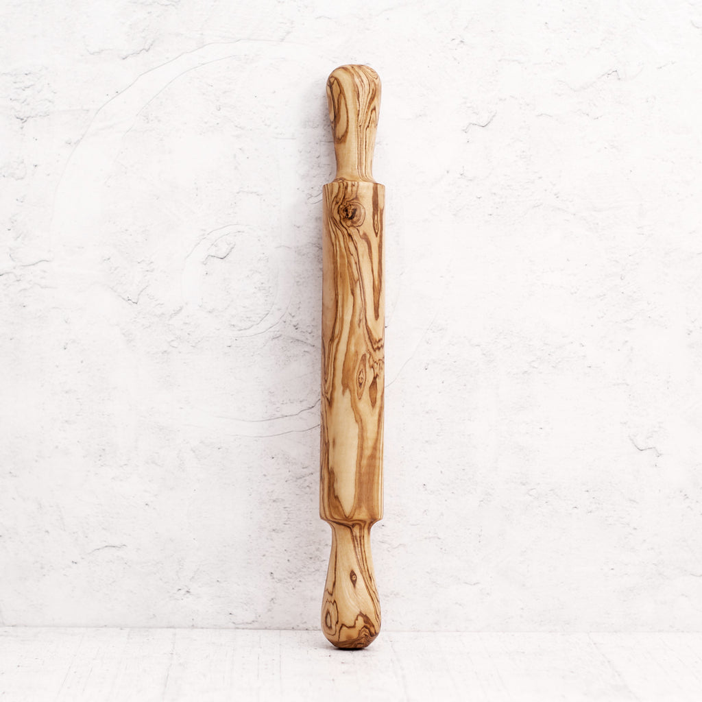 "Homemade pasta" olive wood set