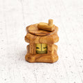 Retractable wooden tape measure