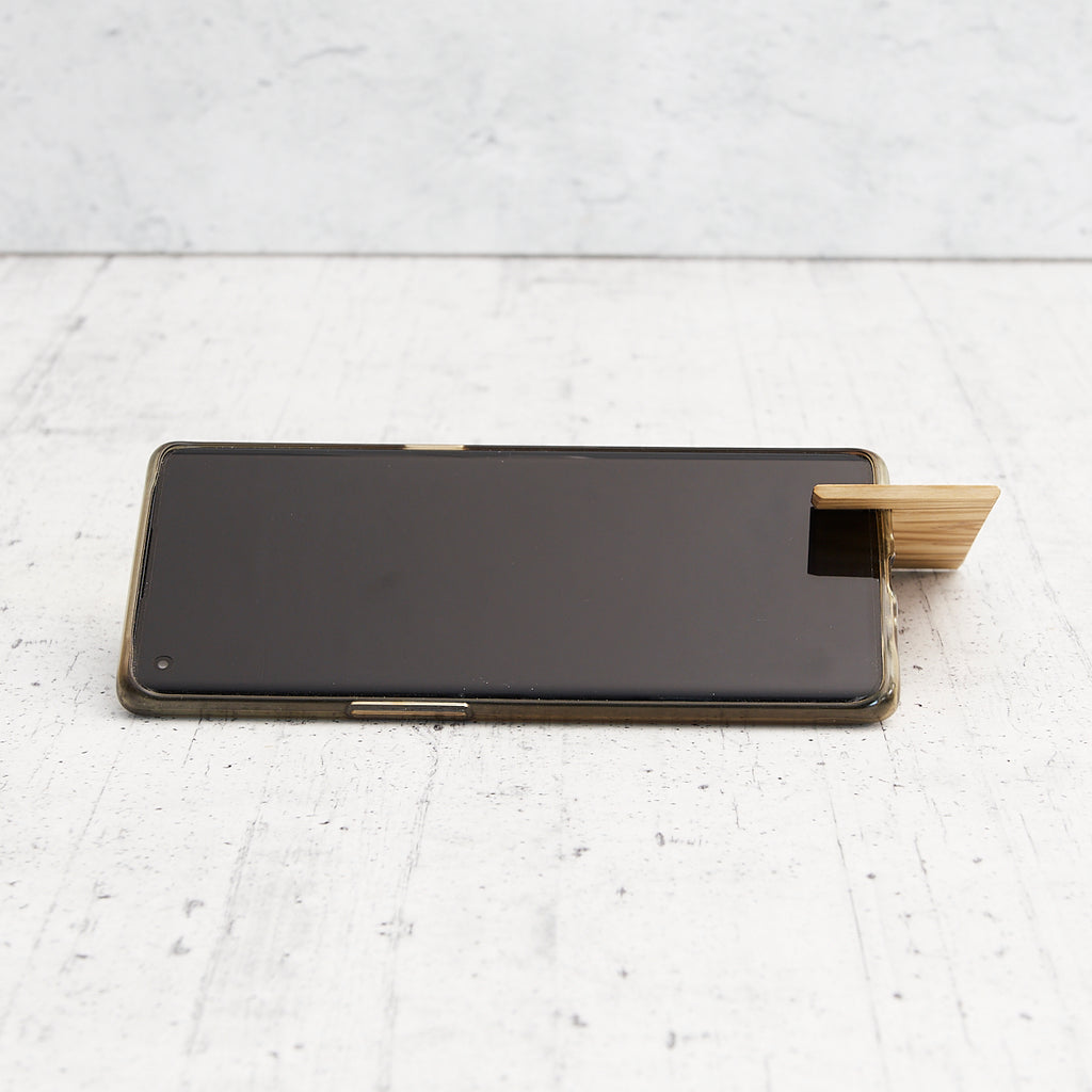 Wooden phone holder