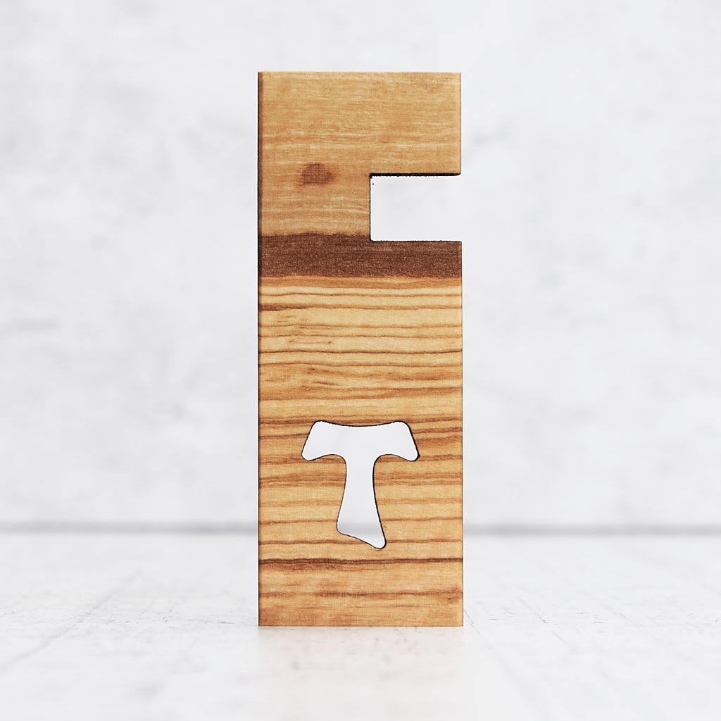 Wooden phone holder