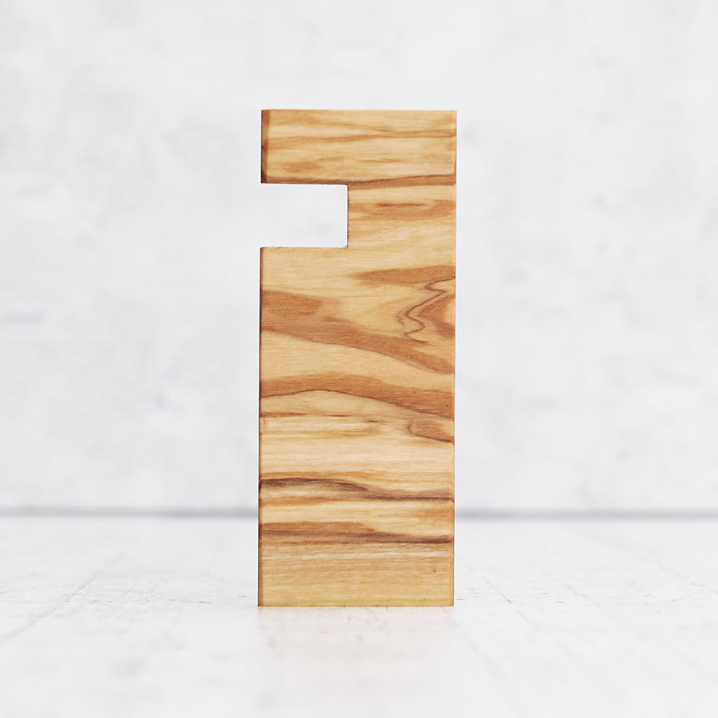 Wooden phone holder