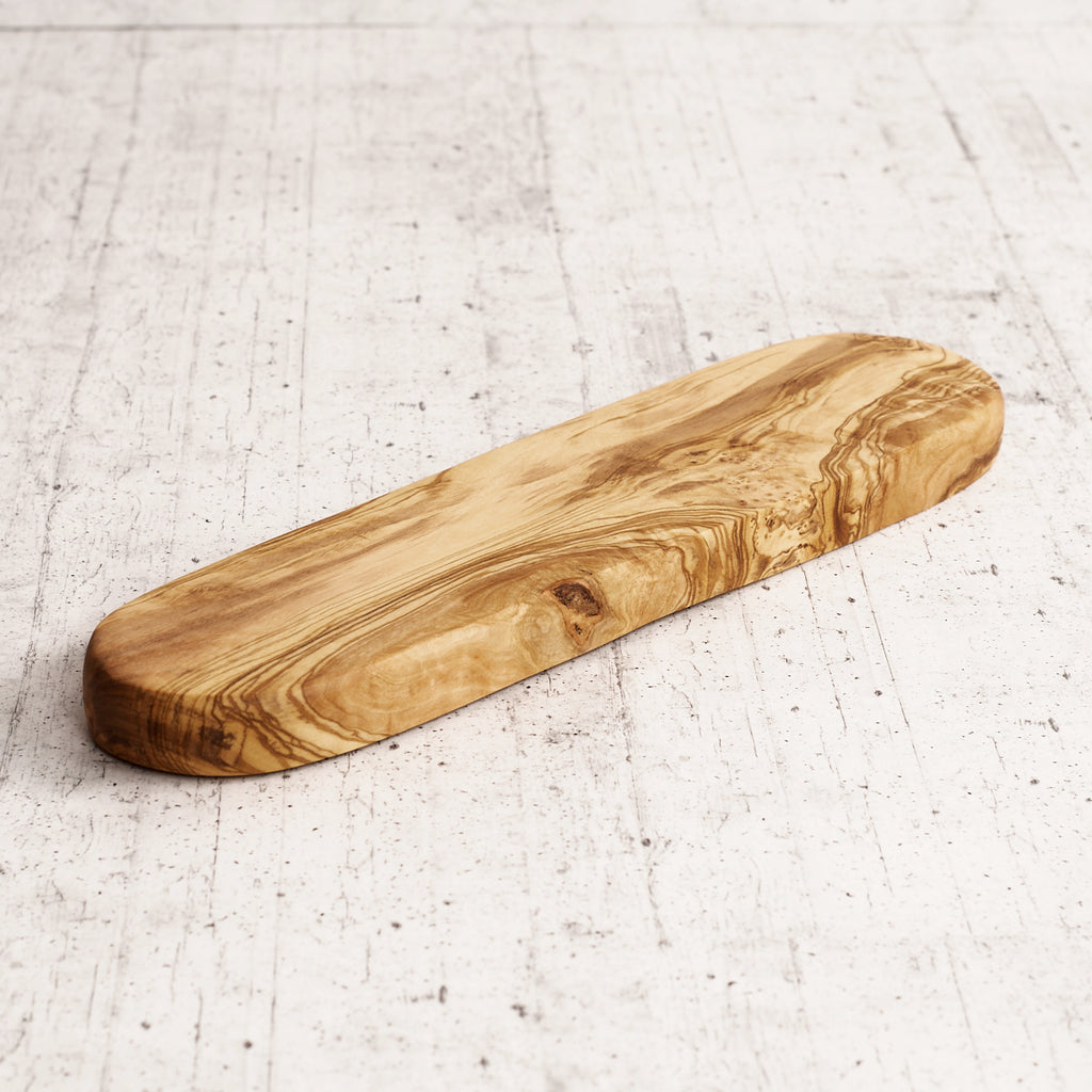 Long olive wood spoon rest