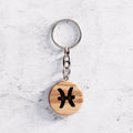 "Pisces" zodiac sign keychain