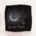Sister Moon - hand-painted olive wood plaque