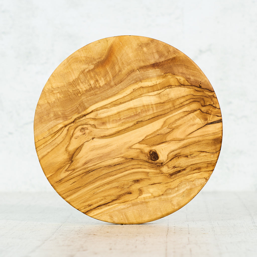 Coaster - olive wood and ceramic coaster