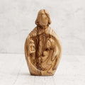Holy Family in olive wood - hand carving
