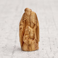 Holy Family in olive wood - religious craftsmanship and devout gift