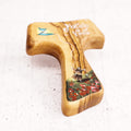 Tau Brother Wind hand-painted on olive wood