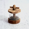 Olive wood spice grinder