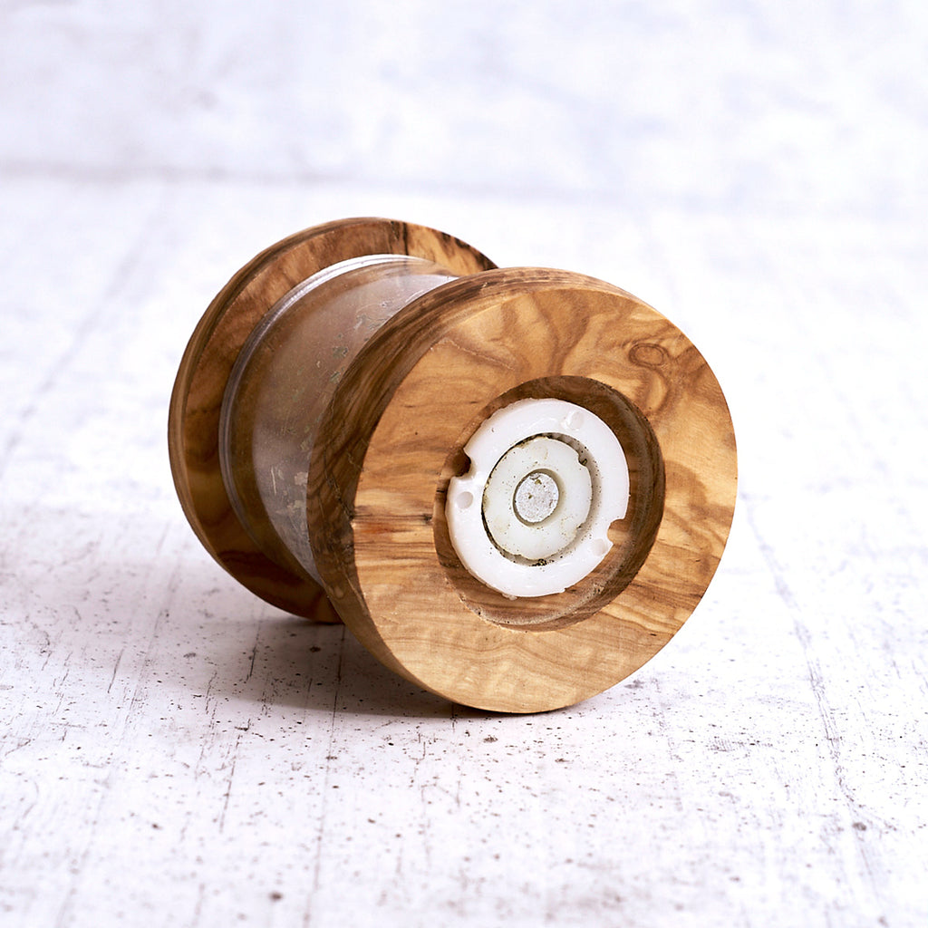 Olive wood spice grinder
