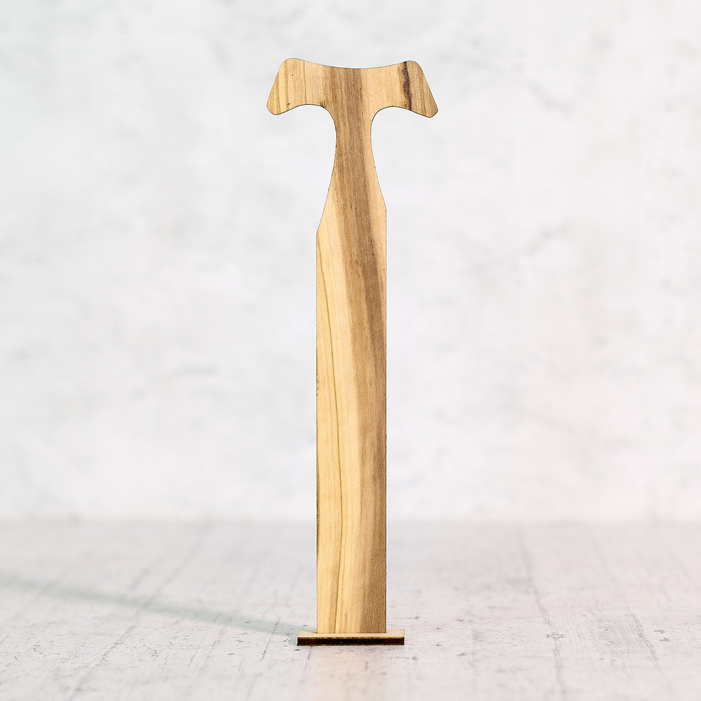 Olive wood bookmark Tau Our Father
