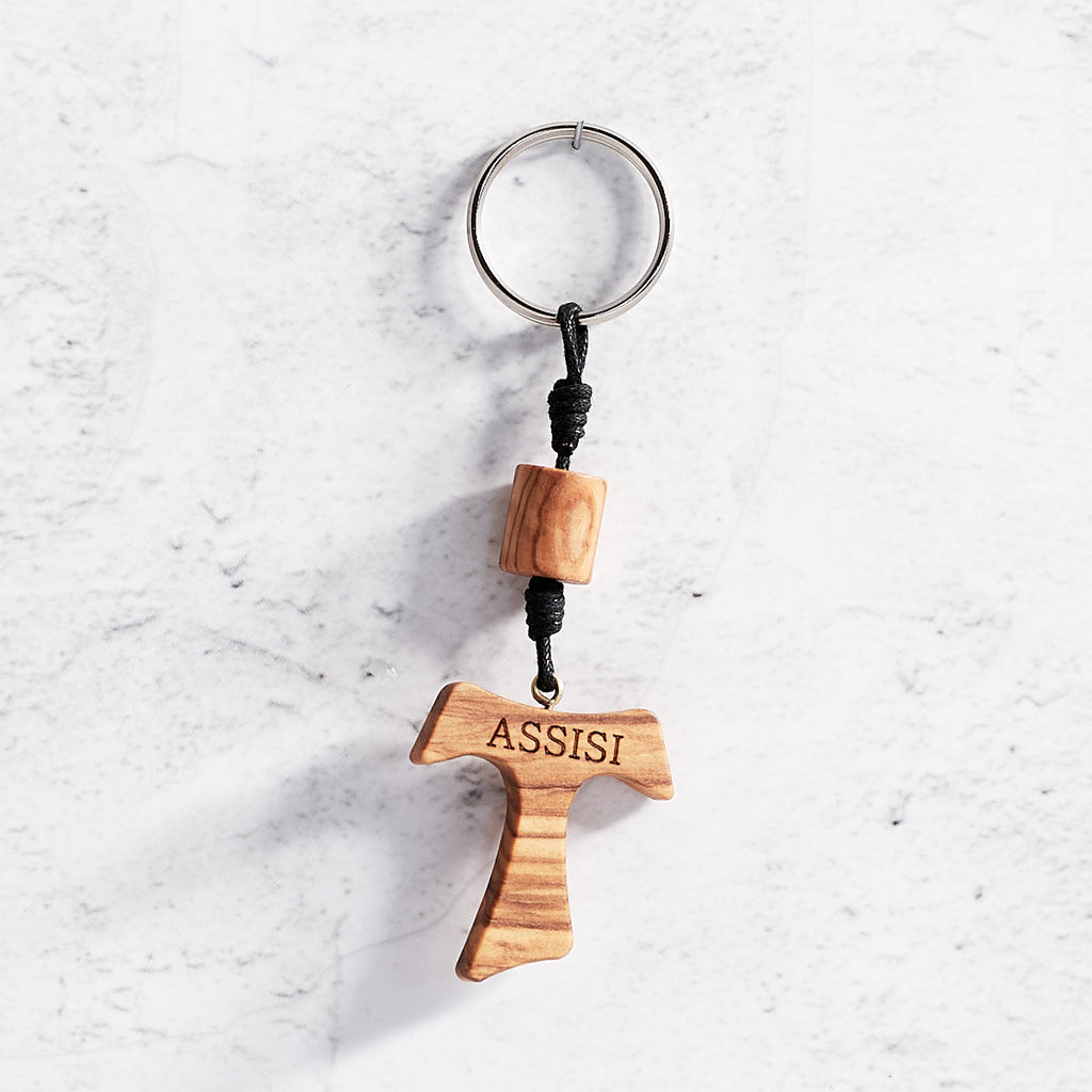 "Tau Via Portica" keyring